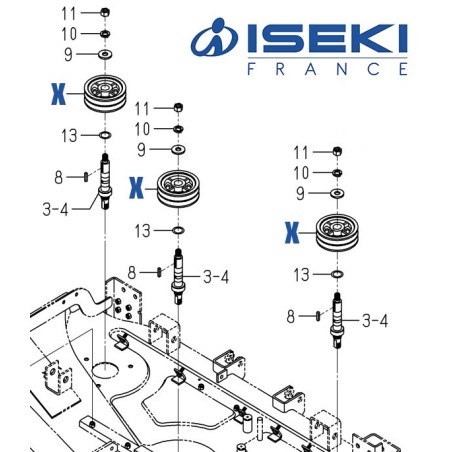 Poulie ISEKI (8654-202-002-20)