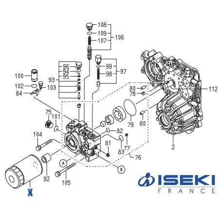 Filtre Hydro ISEKI (1752-202-571-00/A)