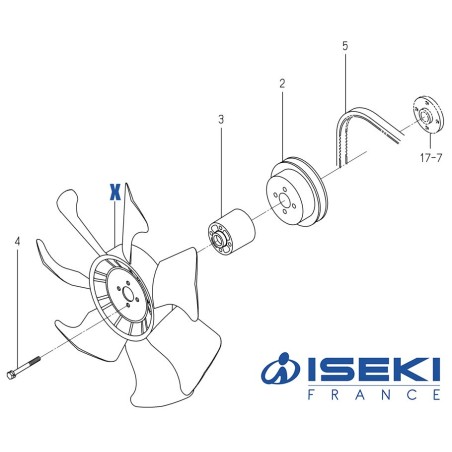 Ventilateur ISEKI (6213-660-016-00)