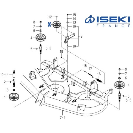 Galet ISEKI (3100-703-230-10)