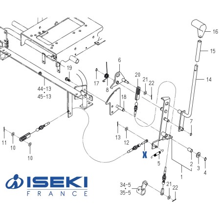 Câble Auto-Cruise ISEKI (1771-275-280-00)