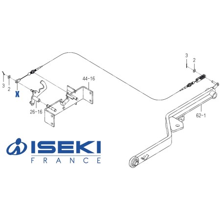 Câble Up-Stop ISEKI (1771-506-210-00)