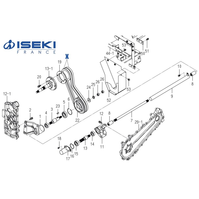 Courroie ISEKI (3836-303-051-00)