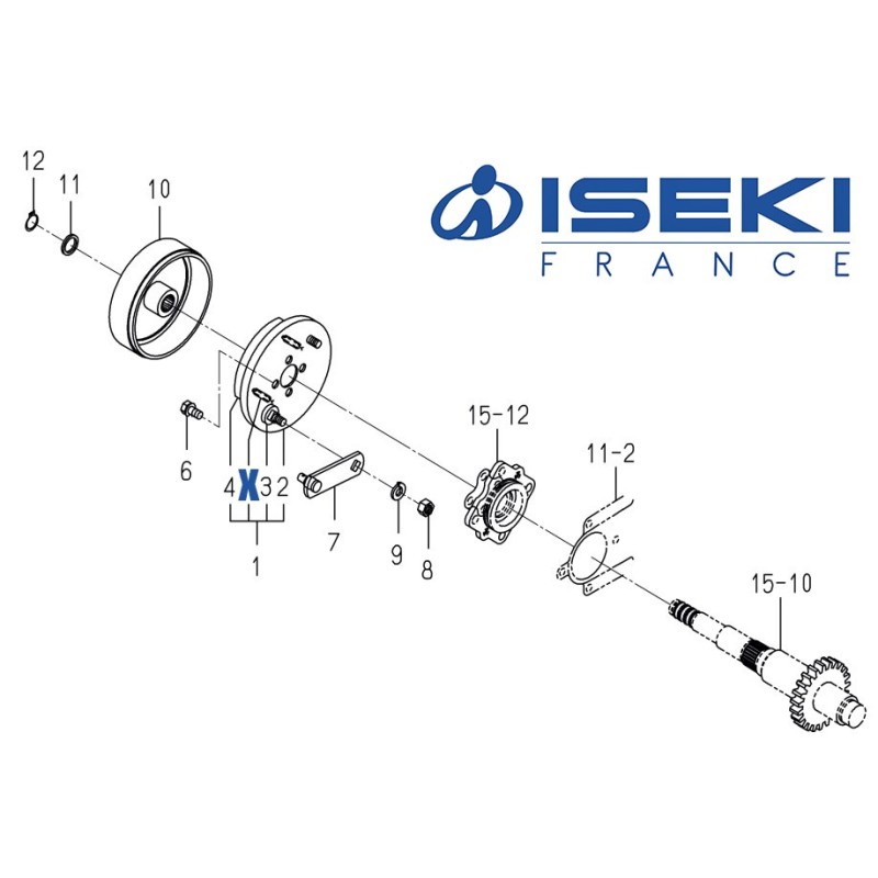 Ressort de Frein ISEKI (1728-310-214-00)