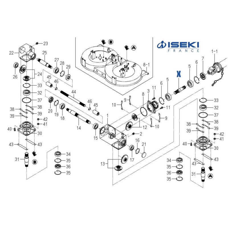 Arbre d'Admission ISEKI (8595-201-013-00)