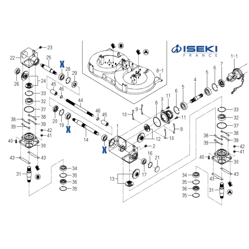 Roulement de Boîtier ISEKI (V600-110-620-50)
