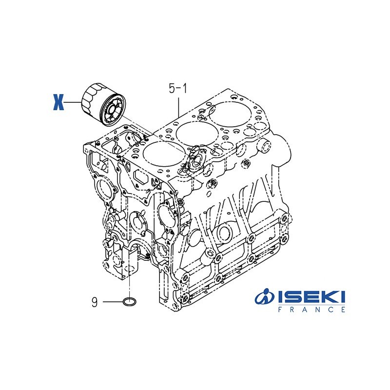 Filtre à Huile ISEKI (6213-240-005-10/A)
