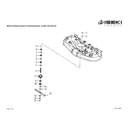 Lame ISEKI ( 865430600600 )