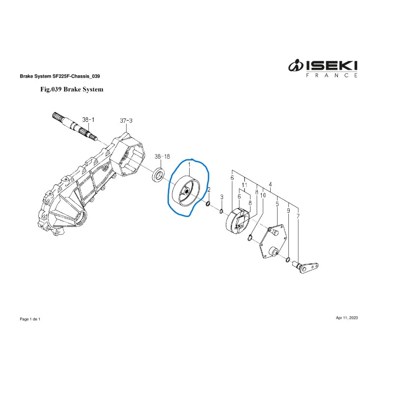 Tambour de frein ( 183231000110 )