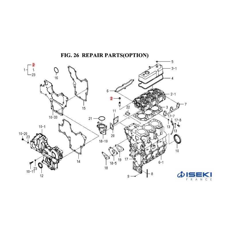 Joint queue de soupape