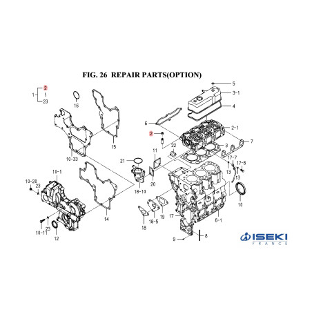 Joint queue de soupape