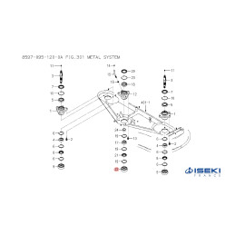 Entretoise cannelée